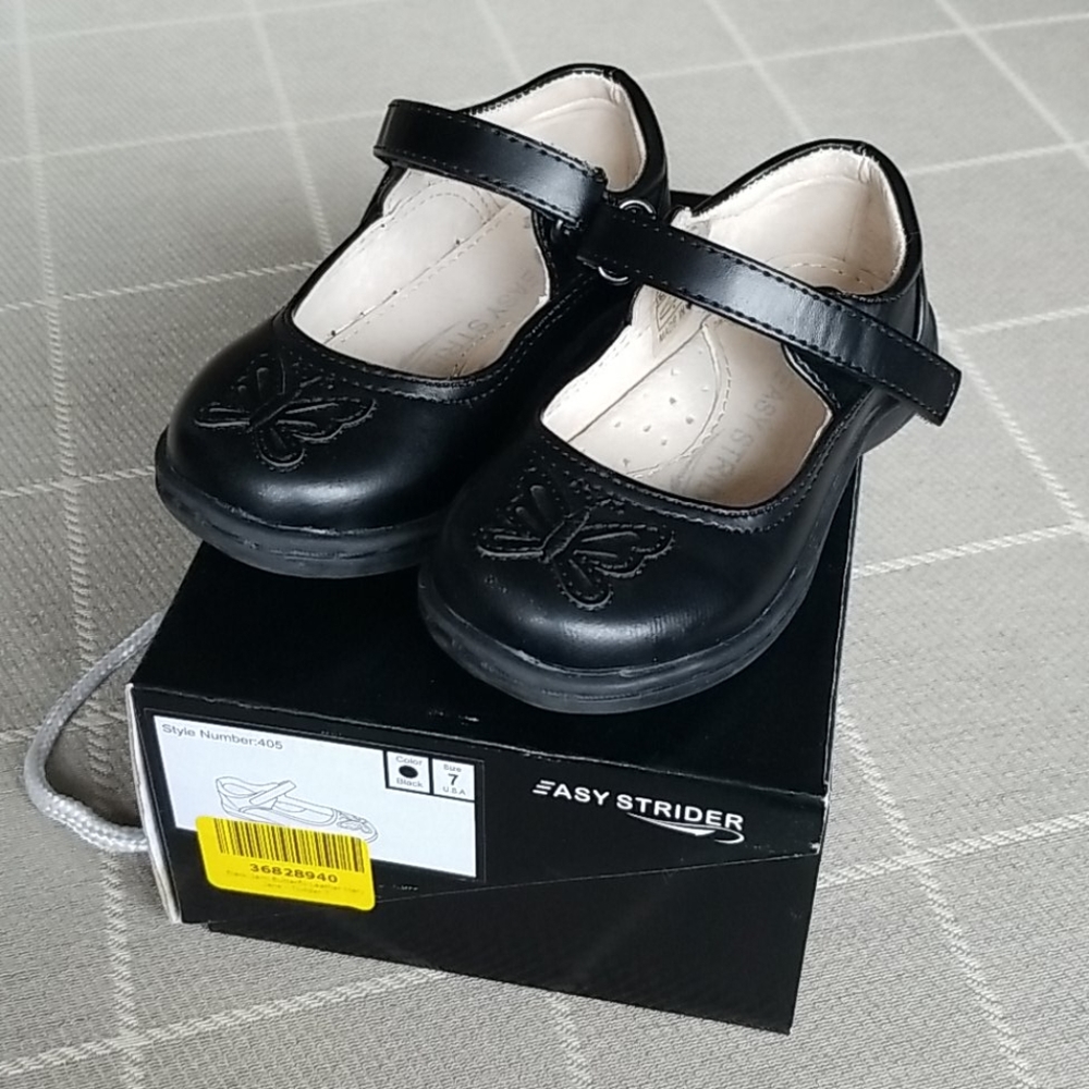 Black Butterfly Mary Janes